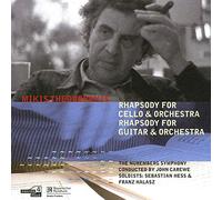 Theodorakis : Rhapsodies violoncelle/guitare et orchestre. Halasz, Carewe.