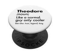 Theodore como un Chico Normal Solo Cool Legend King First PopSockets PopGrip Adhesivo