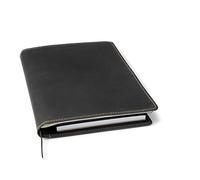 Theodore Funda de Cuero para Cuadernos y Blocs de Escritura. Tiene Soporte para Tarjetas de Visita, Bolsillos para Bolígrafos y Teléfonos. Marcador de Piel. Adaptarse a Cuadernos Moleskine XL
