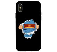 Theodore Name Superhero Gift for Boys Named Theodore Carcasa para iPhone X/XS