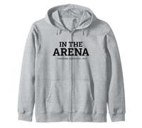 Theodore Roosevelt Cita Historia Liderazgo Motivacional Sudadera con Capucha