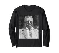 Theodore Roosevelt Presidente Sonriente Teddy Vintage USA Retro Manga Larga