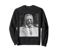 Theodore Roosevelt Presidente Sonriente Teddy Vintage USA Retro Sudadera