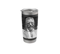 Theodore Roosevelt Presidente Sonriente Teddy Vintage USA Retro Vaso térmico de acero inoxidable de doble pared