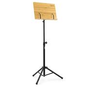 Theodore - Soporte de madera de bambú para música orquestal, soporte de música de escritorio de bambú con base de trípode