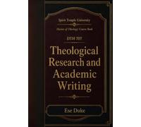 Theological Research and Academic Writing
