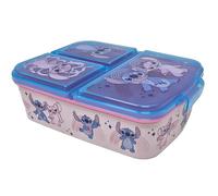 Theonoi Fiambrera para niños, fiambrera y sandwichera, varios diseños a elegir, de plástico sin BPA (Lilo and Stitch)