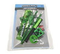 Theonoi Minecraft Juego de papelería (7 piezas, set de escritura escolar), regalo para el comienzo del colegio para rellenar la bolsa escolar, bolígrafos