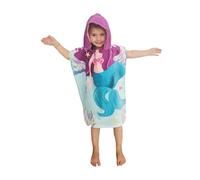 Theonoi Poncho Infantil con Capucha para niños y niñas, 100% algodón (Sirena)