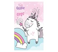 Theonoi Toalla infantil 100% algodón toalla de cara (unicornio estrella)