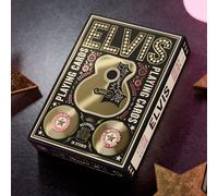theory11 Elvis - Cartas de juego, dorado/rosa