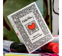 Theory11 keith haring - cartas de juego premium, índice estándar de