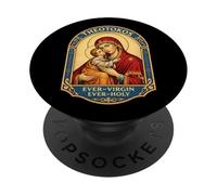 Theotokos Ever-Virgin Ever-Santo Cristiano Ortodoxo María Dios PopSockets PopGrip Adhesivo