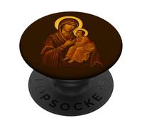 Theotokos Madre de Dios Virgen María con Niño Jesús Arte PopSockets PopGrip Adhesivo