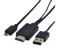 Theoutlettablet® Adapatador Cable MHL Hdmi para Smartphone Aquaris E5 FHD/Fnac phablet E5 FHD/Aquaris E6 6" Tablet Bq Aquaris E10 10.1"