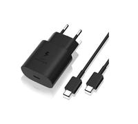 Theoutlettablet® Cargador de Pared con conexión Type-C - Charger Compatible con Ulefone Armor 22 / X12 y Pro / 21 / X11 / X13 / 20WT / 18 y 18T / 12S / 17 Pro (Negro) 25W