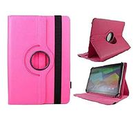 theoutlettablet® Funda Giratoria 360º Compatible con Tablet SPC Gravity MAX (2nd Gen) 10.1" Fucsia