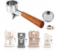 theoutlettablet Roboparts® Portafiltro de café Premium de Acero Inoxidable y Madera para cafetera Create THERA Retro THERA Classic Compact Cold Brew