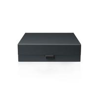 Thepaperbagstore 1 caja de regalo magnética negra de lujo - 14 x 12 x 5 cm - Cajas de propuesta de tapa con cierre magnético fácil de montar - Adecuado para bodas, despedidas de soltera y regalos