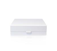 Thepaperbagstore 1 caja regalo magnética - Blanco - 14x12x5 cm | Cartón grueso con cierre magnético y montaje plegable para regalos, bodas, propuestas, eventos y presentación comercial