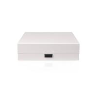 Thepaperbagstore 1 caja regalo magnética - Gris Claro - 14x12x5 cm | Cartón grueso con cierre magnético y montaje plegable para regalos, bodas, propuestas, eventos y presentación comercial
