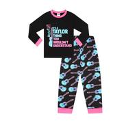 ThePyjamaFactory Niñas It's a Taylor Thing, You Wouldn't Understand Negro Azul Largo de algodón Pijamas