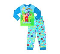 ThePyjamaFactory Teletubbies - Pijama largo Tinky-Winky, Dipsy, Laa Laa y Po (18-24 meses), color azul
