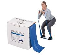 Thera-Band Bandas de Resistencia Profesional no látex para rehabilitación, Fitness portátil y Entrenamiento, Ejercicio en el hogar, Caja dispensadora de Rollos de 50 Yardas, Azul, Extra Pesada, Nivel