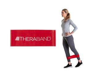 Thera-Band Medium Loops Resistance Band, Red, 8-Inch by Theraband