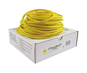 Thera-Band Tubing with Nature Rubber - Exercise & Strengthening, Yellow Thin 30m by Theraband