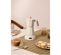 THERA MOKA ELECTRIC - Cafetera Italiana Eléctrica Con Función De Mantener Caliente Blanco Roto