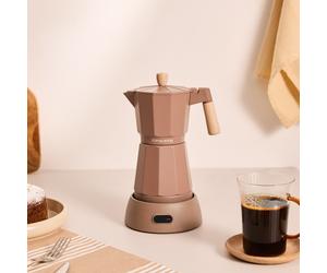 THERA MOKA ELECTRIC - Cafetera Italiana Eléctrica Con Función De Mantener Caliente Moca