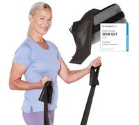 TheraBand 2,50 m incluye anclaje para puerta + bolsa negra | resistencia de 3,3 kg | bandas de tierra | banda de gimnasia | banda elástica | banda elástica | entrenamiento en casa y fuerza, ejercicios