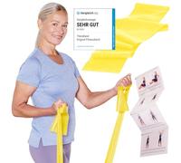 TheraBand Banda de Resistencia Elastica de 2,5 m para Entrenamiento de Cuerpo Entero, Fuerza y Flexibilidad, Ideal para Fisioterapia, Fitness y Deportes, Color Amarillo