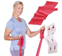 TheraBand Banda de resistencia original de 1,5 m para entrenamiento de cuerpo entero, fuerza y flexibilidad, ideal para fisioterapia, fitness y deportes, color rojo