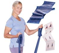 TheraBand Banda de resistencia original de 1,5 m para entrenamiento de cuerpo entero, fuerza y flexibilidad, ideal para fisioterapia, fitness y deportes, color azul