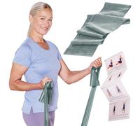 TheraBand Banda de resistencia original de 1,5 m para entrenamiento de todo el cuerpo, fuerza y flexibilidad, ideal para fisioterapia, fitness y deportes, color verde