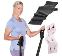 TheraBand Banda de resistencia original de 1,5 m para entrenamiento de todo el cuerpo, fuerza y flexibilidad, ideal para fisioterapia, fitness y deportes, color negro