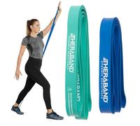 THERABAND Bandas de Alta Resistencia, Juego de 2 superbandas elásticas para Mejorar la flexibilidad, rehabilitación de Lesiones y Entrenamientos de Cuerpo Completo, Bandas elásticas Resistentes para