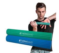 Theraband FlexBar 15302 - Barra terapéutica para codo de tenista y tendinitis, medio-pesado, verde/azul, paquete de 2