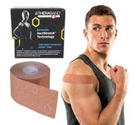 Theraband Tape de kinesiología, Beige, 2 x 16.4 pulgadas, para atletas y deportistas, Multi-Sport, Delantero plano, Stretchable, Unisex