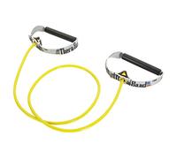 THERABAND Tubo Profesional de Resistencia de látex con Asas duras para Ejercicio, Terapia física, Pilates Inferiores, Entrenamientos en casa y rehabilitación, Amarillo
