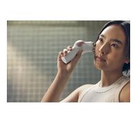 TheraFace Pro - Dispositivo de masaje facial portátil, herramienta de terapia eléctrica compacta para mejorar el cuidado de la cara y la piel, tratamiento de microcorriente y terapia de luz, negro