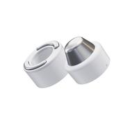 TheraFace PRO | Dispositivo 6 en 1 para el cuidado facial - Masaje con terapia percusiva - Microcorrientes - Luz LED roja y azul - De Therabody (Blanco - Anillos Frios y Callientes)