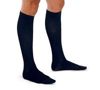 Therafirm Men's Moderate Ribbed Dress Support Socks, Navy, Medium by Therafirm