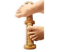 TheraFlow Masajeador Dual de Pies Avanzado - Para Reflexología y Neuropatía Diabética - Alivia el Dolor a través de la Acupresión - Madera