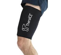 TheraICE - Bolsa de hielo para codo y rodilla para lesiones, manga de compresión, paquete frío de gel reutilizable para rodilla, codo, tobillo, pantorrilla, recuperación flexible en frío para
