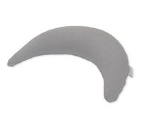 Theraline Luna de bambú con funda de viscosa de bambú y algodón orgánico, cojín de lactancia, cojín de apoyo abdominal, cojín de viaje, color gris