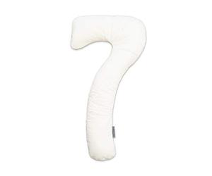 Theraline my7 - Funda de repuesto para almohada de lado (viscosa de bambú y algodón orgánico), color blanco nube
