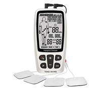 Therapist's Choice® Combo TENS3N1RB recargable TENS, EMS, masaje con diagrama de imagen corporal, colocación de electrodos, con clip para cinturón y caja de exhibición.